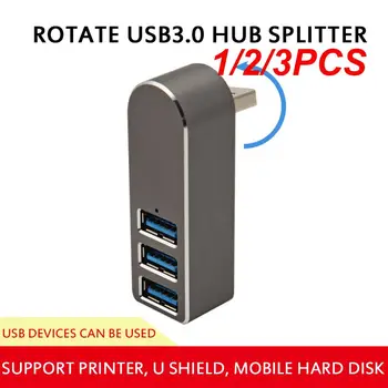 1/2/3TK Pöörlev USB HUB 3.0 Splitter Usb-4-Port Hub Expander Kooskõlas Mitme Syste 5Gbps kiire Edastamine