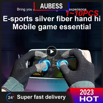1~10TK Mobile Mängu Mängimine Kindad Jaoks Gamer Sweatproof Anti-slip-Touch Ekraan, Sõrmejälje Varruka Hingav Mobile Gaming Kindad