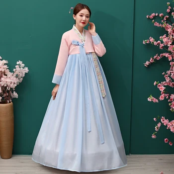 2023 Kostüüm Korea Traditsioonilise Stiili Naine Hanbok Tantsu Kostüüm Tulemuslikkuse Parandamise Etappi Hanbok Kleit, Kostüüm