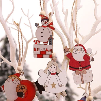 2tk/lot Jõulud Puidust Ripatsid Xmas Tree Rippuvad Dekoratsioonid, Kaunistused Kodu Puu Decor Lapsed Kingitus, Puidust Mänguasjad, Käsitöö