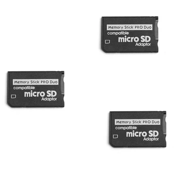 3X Memory Stick Pro Duo Adapter, Micro-SD/Micro-SDHC; TF Mälukaardi Memory Stick, MS Pro Duo Mälukaart Sony PSP Mälukaardi Adapter