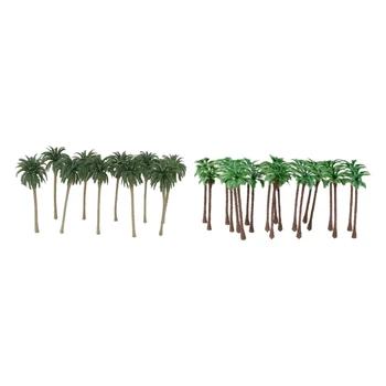 40 Tk Coconut Palm Mudel Puud/Maastik Mudel Plastikust Kunstlik Kujundus Vihmametsade Diorama