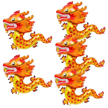 5 Tk Kuju Hiina Draakon Õhupalli Decor Uue Aasta Pidu Peo Alumiiniumi Hallituse Taust
