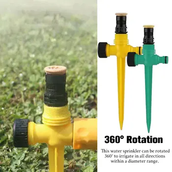 5 Tükki 360° Sprinkler Pööramine Automaatne Niisutus Suur Katvus Tehase Põllumajandus Düüsi Roheline