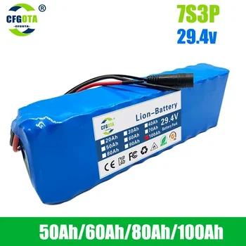 7S3P 24v 100000mah 18650 Li-ion Battery Pack W/ 29.4 v 2A Laadija Liitium Aku Elektriline Jalgratas EBIKE Mopeedi Varuosi Batterie