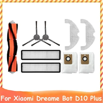 9Pcs Jaoks Xiaomi Dreame Bot D10 Plus RLS3D Robot Tolmuimeja Pestav HEPA Filter Pühkida Lapiga Peamised Pool Pintsel Tolmu Kott
