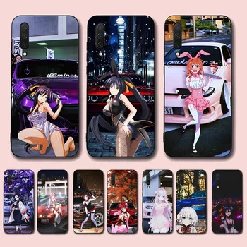 Anime Tüdruk JDM Sport Auto Telefoni Puhul Xiaomi Mi 5X 8 9 10 11 12 lite pro 10T PocoX3pro PocoM3 Lisa 10 pro lite