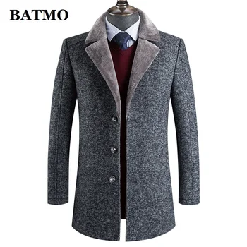 BATMO 2023 uute tulijate talvel kõrge kvaliteediga vill thicked trentš mehed,meeste hall villased jakid overcoat ,pluss-suurus M-4XL,AL41