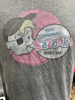 Bazooka Bubblegum Originaal Vintage Vaadata, Suur Hall T-Särk Koomiline Big League