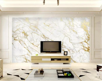beibehang de papel parede Kohandatud gold silk jazz valge marmor tapeet kodu kaunistamiseks magamistuba elutoa tapeet