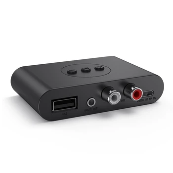Bluetooth-5.2 Audio Vastuvõtja NFC U Disk RCA-3,5 Mm AUX, USB Stereo Muusika Traadita side Adapter Koos Mic Kõlar Võimendi