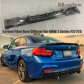 BMW 2 Seeria F22 F23 M Stiilis Tagumine Kaitseraud Huule Difuusor Kõrge Kvaliteedi Reaalne Carbon Fiber / Klaaskiud Värvimata Auto Body Kit