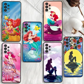 Disney Little Mermaid Samsung Galaxy A91 A81 A71 A51 A42 A31 A21S A12 A11 A04 S E A02S A01 Core Musta Telefoni Puhul
