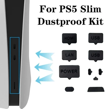 Eest PS5 Slim Vastuvõtva Tolmu Neto PS5 Slim Vastuvõtva Tolmu Pistik PS5Slim Tolmu Kit 14 Töö Tolmukaitse Mängu Masin Tarvikud