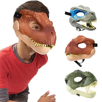 Halloween Dragon Dinosaurus Mask Madu Avatud Suu Lateks Õudus Dinosaurus Peakatted Emulsioon Filmi-inspireeritud Pool Cosplay Kostüüm
