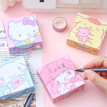 Hello Kitty Cinnamoroll Sanrio Kawaii Anime Õpilased Võivad Rebida ja Kleepida Märkmete Minu Meloodia, Kuromi Armas Märkus Pad Lapsed Mänguasjad