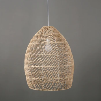 Hiina Käsitsi Valmistatud Bambusest Ja Rotangist Lühtrid Kerge Rippus Lamp Elutuba Decor Restoran Retro Kodu Kaunistamiseks Bambusest Lamp