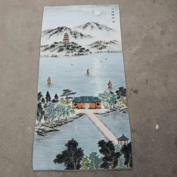 Hiina Vana Silk Poomise Maali Tikandid maastikumaal Pikk 120cm
