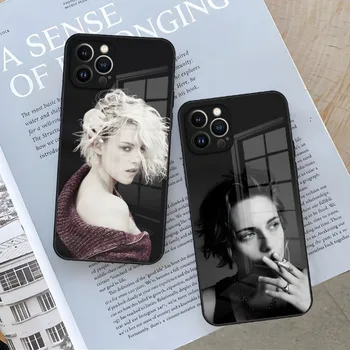 Hämmastav Tüdruk Kristen Stewart Telefon Case For Iphone 14 13 12 11 Pro Max Mini X-Xr, Xs 8 7 Puls 6 Karastatud Klaas