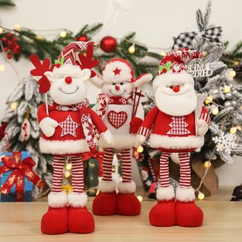 Jõulud Nuku Paindlik Gnome Kaunistused Koju Tabel Decor Xmas Kingitus 2024 Navidad Head Uut Aastat Decors