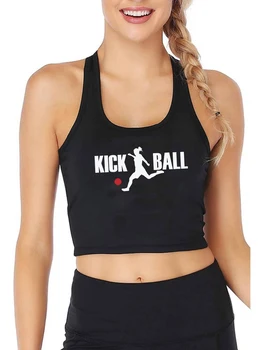 Kick Palli Kummist Pall Kickball Sport Koolituse Tank Eesotsas Naiste Sexy Slim Fit Saagi Peal Väljas Sport Camisole