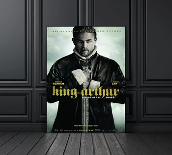 Kuningas Arthur Legend Mõõk Movie Poster (2017) Kodus Seina Maali Kaunistamine (raamita)