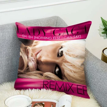 Laulja Padjapüür 40*40 L-Lady Gaga Padi 50x50 Padi Hõlmab Dekoratiivsed Padjad jaoks Voodi Padjapüürid 40x40 Lühike Palus
