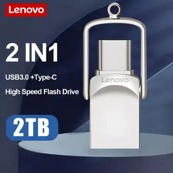 Lenovo USB Flash Drive on Kaasaskantav USB 3.0 Pen Drive 2TB 1 TB 512 GB 256GB High Speed USB mälu 128GB Flash USB Mälu Tasuta Shipping