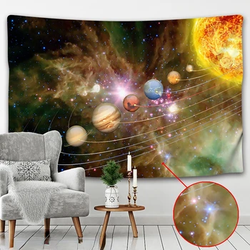 Magamistuba Decor Esteetiline Tapestry Universumi Ruumi Planeedi Seina Riputamise Psühhedeelne Galaxy Kodu Elutoas Taust Teenetemärgi