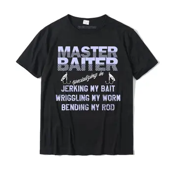 Master Baiter Naljakas Fishermans Oskuste Loetelu, T-Särk Camisas Hombre Hulgi-Geek, T-Särgid, Puuvillased Meeste T-Särk Geek