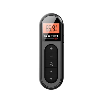 Mini Tasku FM-Raadio Laetav Kaasaskantavad 76-108MHZ Raadio Vastuvõtja koos Taustvalgustusega LCD Ekraan Traadiga 3,5 mm Kõrvaklapid