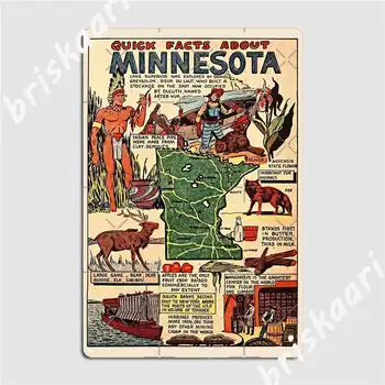 Minnesota Vintage Metal Märke Kino elutuba Klubi Baar Vintage Plakat Tina märk Plakatid
