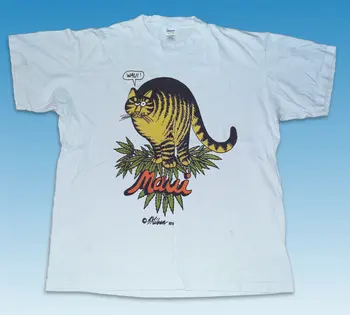 Müük Reklaami Akk 1979 Hull Hawaiiss Kass Tshirttshirt Ba Uus Jsa