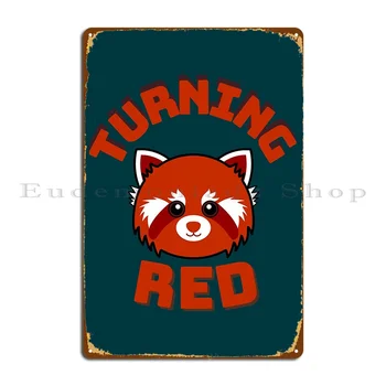 Naljakas Panda Punane 2022 Metallist Tahvel Plakat Garaaž Laigud Kujunduse Luua Klubi Laigud Tina Märk Plakat