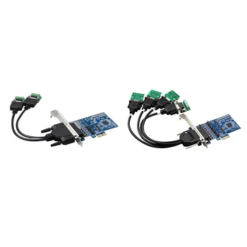 PCI-E RS485/422 laienduskaardi Tööstus-Hinne Serial Kaardi Converter With Pinge Allasurumine Kaitsja,2 Ports