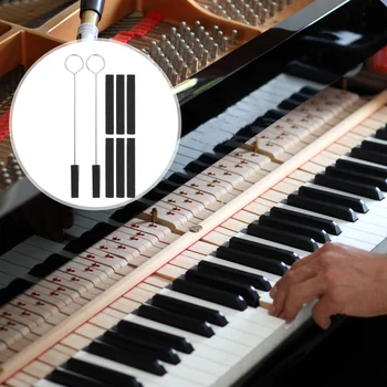 Piano Tuning Kit Kahvel Vahendid Käepide Siiber Pulgad Plokid Professionaalne Tune Remont Mutrivõti Tuning Fork Siiber Ploki Remont Vahend