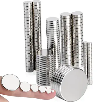 Super Tugev Ümmargune Magnet 6x1,8x3,8x4,10x1,10x2,10x3,12x2,15x2,20x3mm Võimsad Neodüüm Alalise NdFeB Magnet Ketas Magnetid