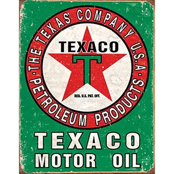 Texaco mootoriõli metallist märk