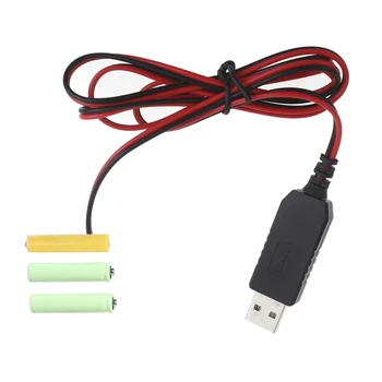 USB 5V2A 4,5 V toitejuhtme 3x 1,5 V LR03 AAA Eliminators Elektroonilise Mänguasja Puldid