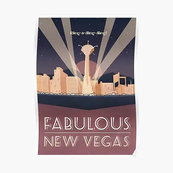 Vapustav Uus Vegas Minimalistlik Plakat Vintage Art Pilt Decor Prindi Kodus Naljakas Maalikunst Seinamaal Kaunistamine Seina-Tuba Raamita