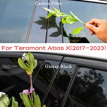 Volkswagen VW Teramont Atlas X 2017-2023 PC Materjalist Samba Post Kate Sisekujundus Aknas Vormimise Kleebis Plaat Tarvikud 