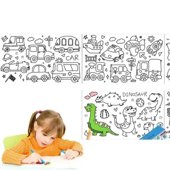 Värvimine Plakatid Lastele Seinale Plakat Kleepuv Joonis Rulli Paberit DIY Maali kunstikaubad Haridus-Seina Kleebis Värvimine